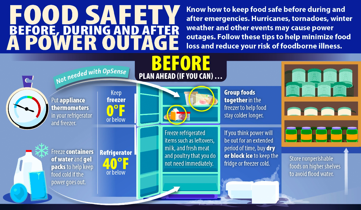 Food safe. Safe food. How to keep safe. How to keep the Earth clean and safe. Power outage out.